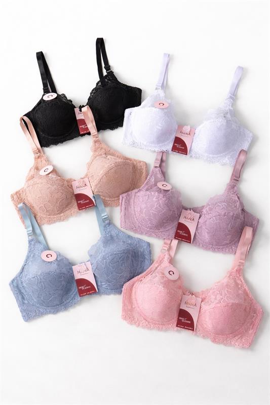 12080 Sujetador con encaje y sin aro copa C