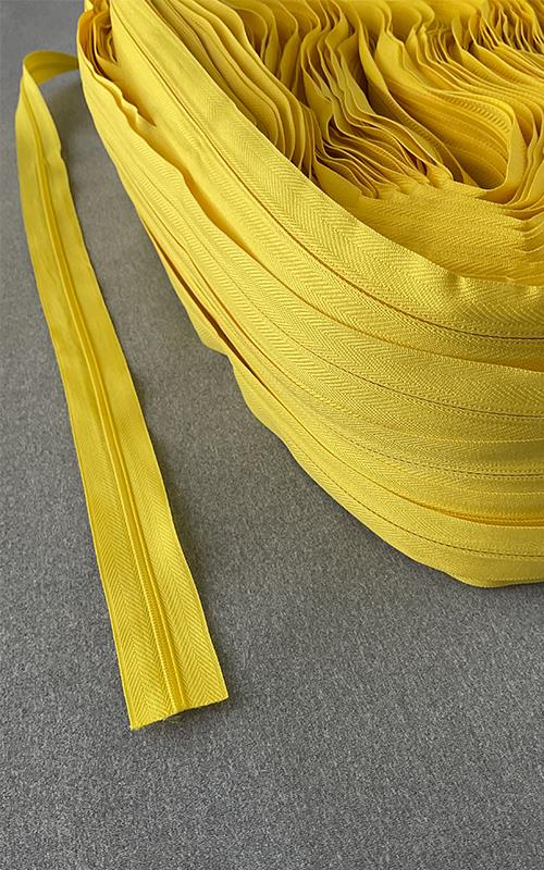Cremallera continua malla 3 color amarillo