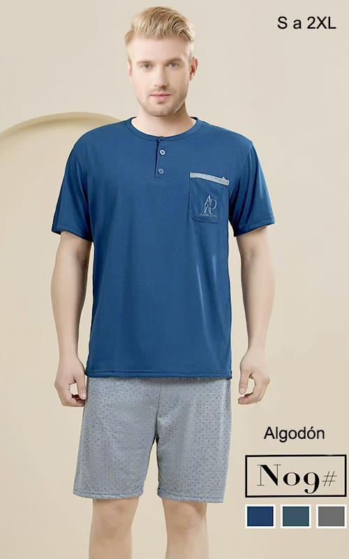 N09 Pijama fino corto para hombre.