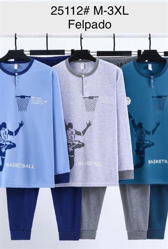 25112 Pijama afelpado para hombre.