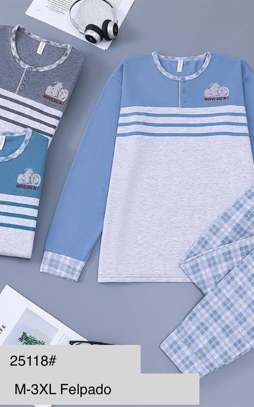 25118 Pijama hombre afelpado