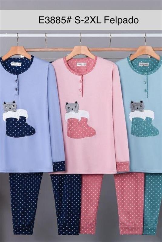 E3885 Pijama para mujer de invierno
