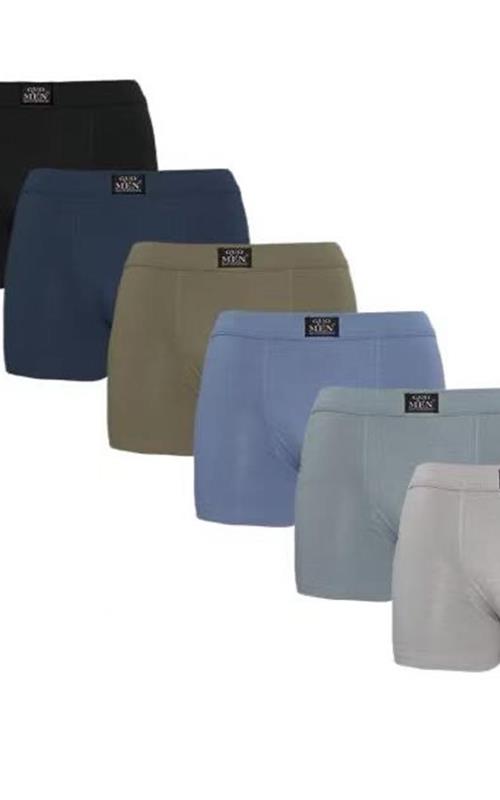 8010 Boxer de algodón acabado liso para hombre