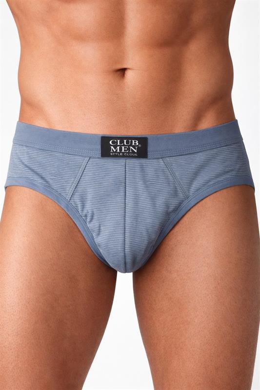8151 Slip clásico de algodón a rayas para hombre.