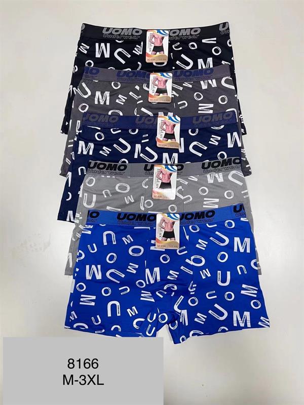 8166 Bóxer estampado para hombre.