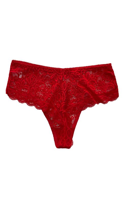 8855 Braga culote roja con encaje.