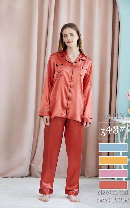 348 Pijama mujer liso en satén