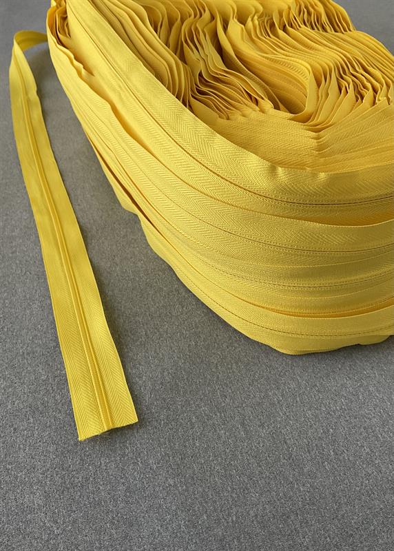 Cremallera continua malla 3 color amarillo
