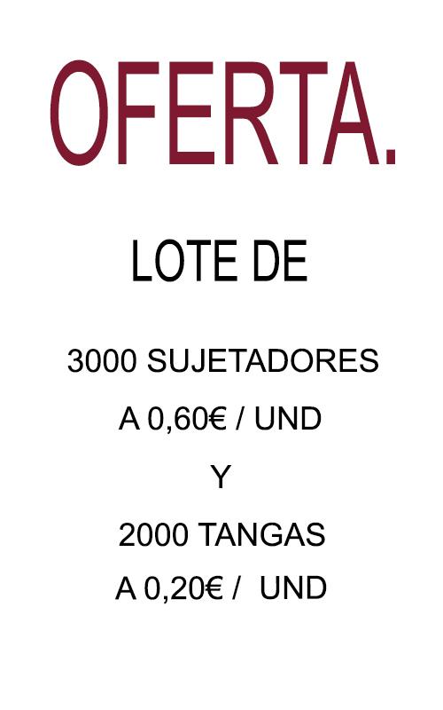 L18218 Lote de sujetadores y tangas.