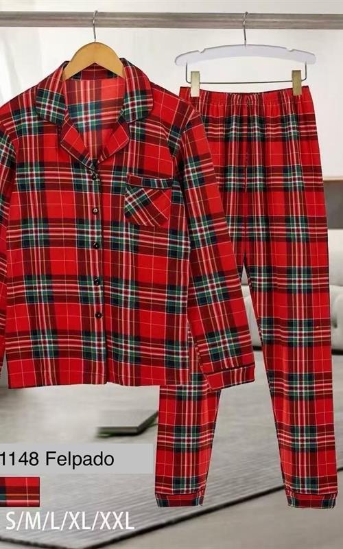 S1148 Pijama navideño terciopelo..