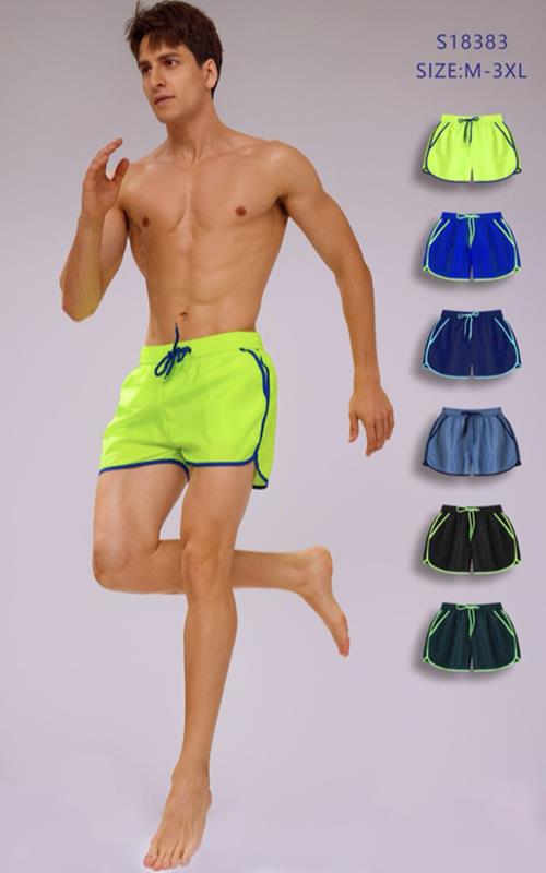 18383 Bañador deportivo tipo rocky de hombre con ribete 