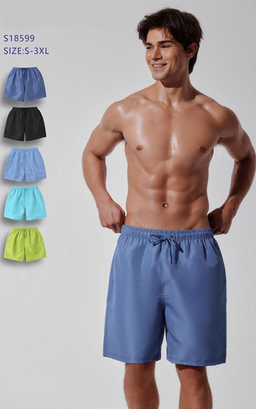 18599 Bañador corto de hombre con cintura elástica y cordón