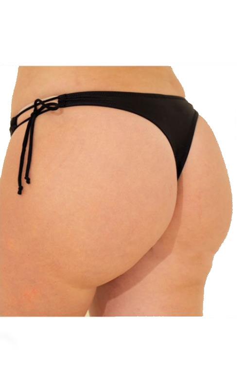 EY2512 Braga tanga bikini en color negro.