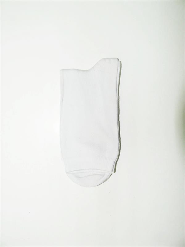 LS600-2 Calcetín de mujer liso en blanco